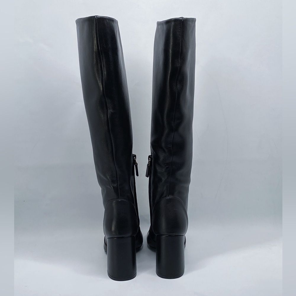 Stuart Weitzman Block Heel Mid Calf Boot Size 6 - image 5